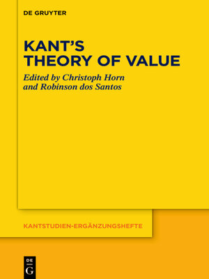 cover image of Kant's Theory of Value